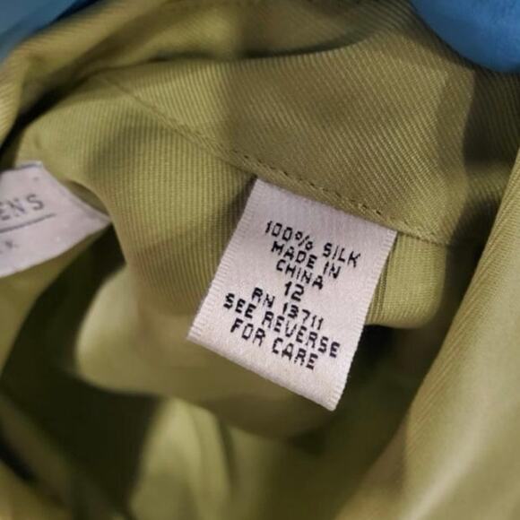 Valerie Stevens 12 Pure Silk Button Up Blouse Shirt - Picture 4 of 7